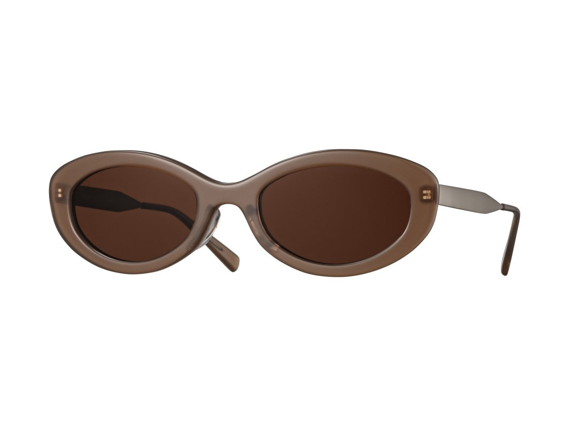 Eyevan Kado-E Sun Glossy Round Sunglasses