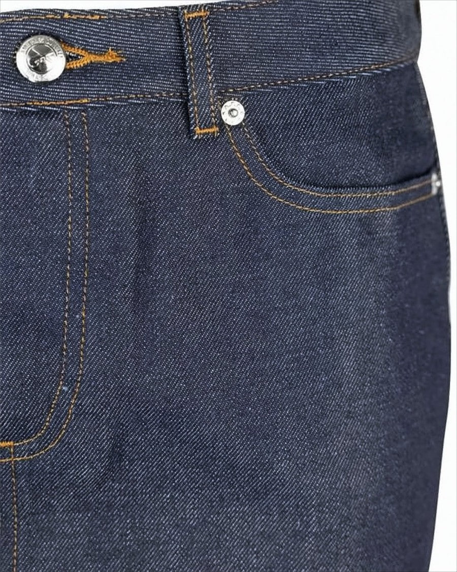 A.P.C. Mini Denim Skirt With Structured Silhouette