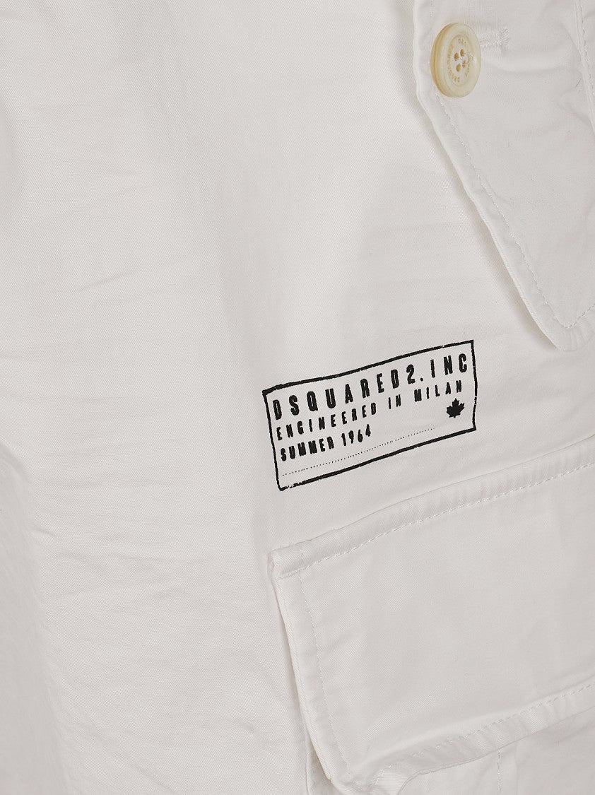 Dsquared2 Cargo-Style Bermuda Shorts With Structured Fit And Utility Pockets