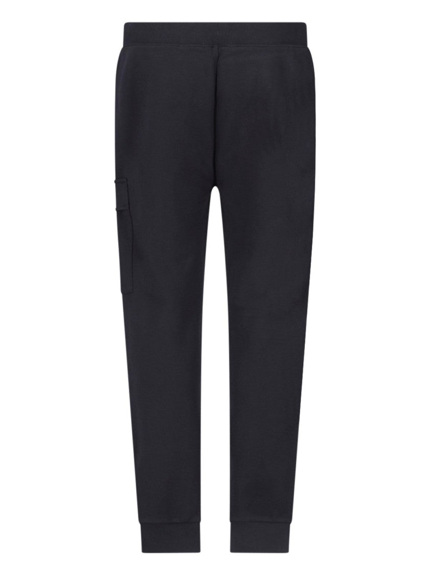 C.P. Company Tapered Jogger Pants With Ribbed Cuffs And Cargo Pocket