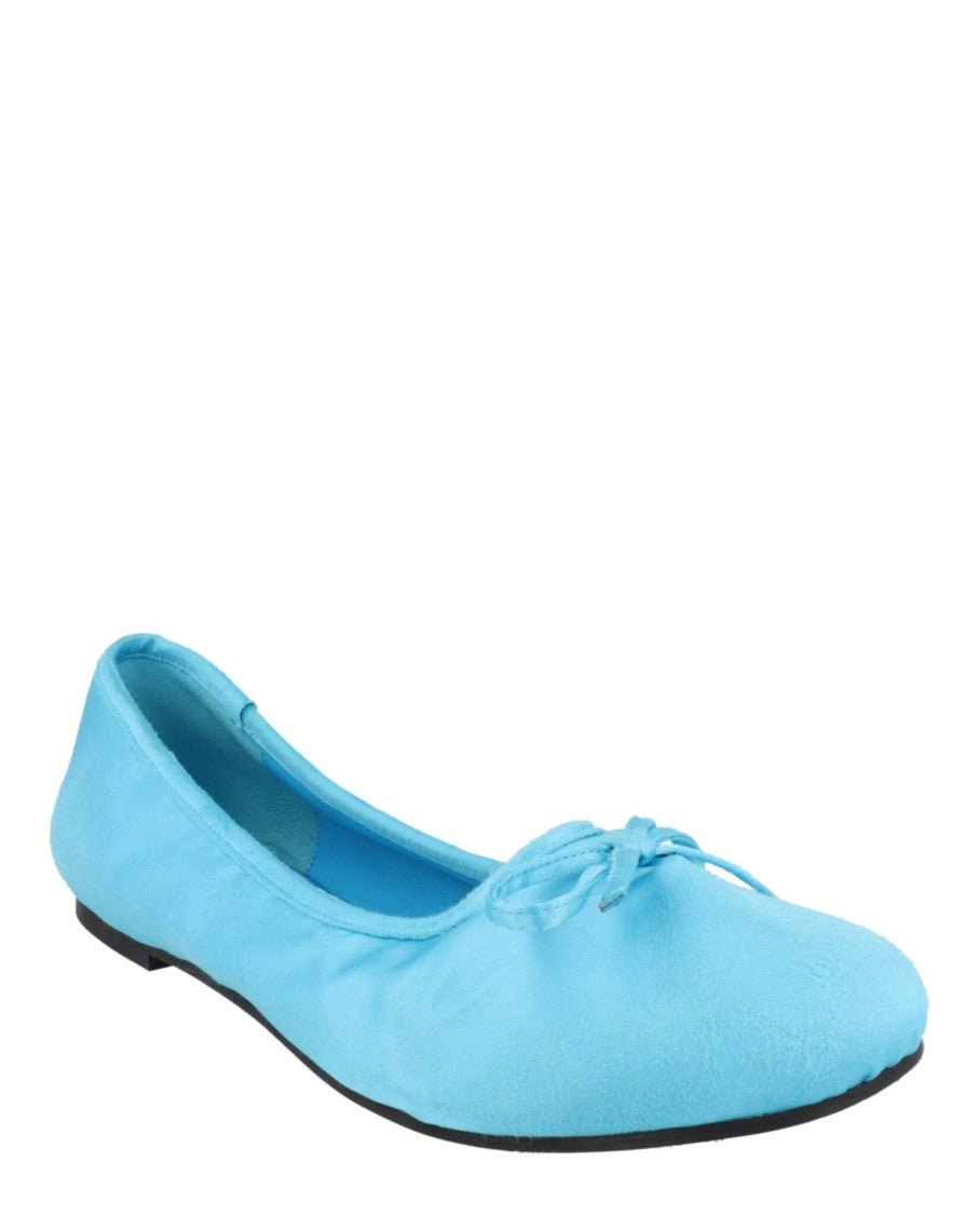 Balenciaga Distressed Satin Ballet Flats With Bow Detail And Block Heel