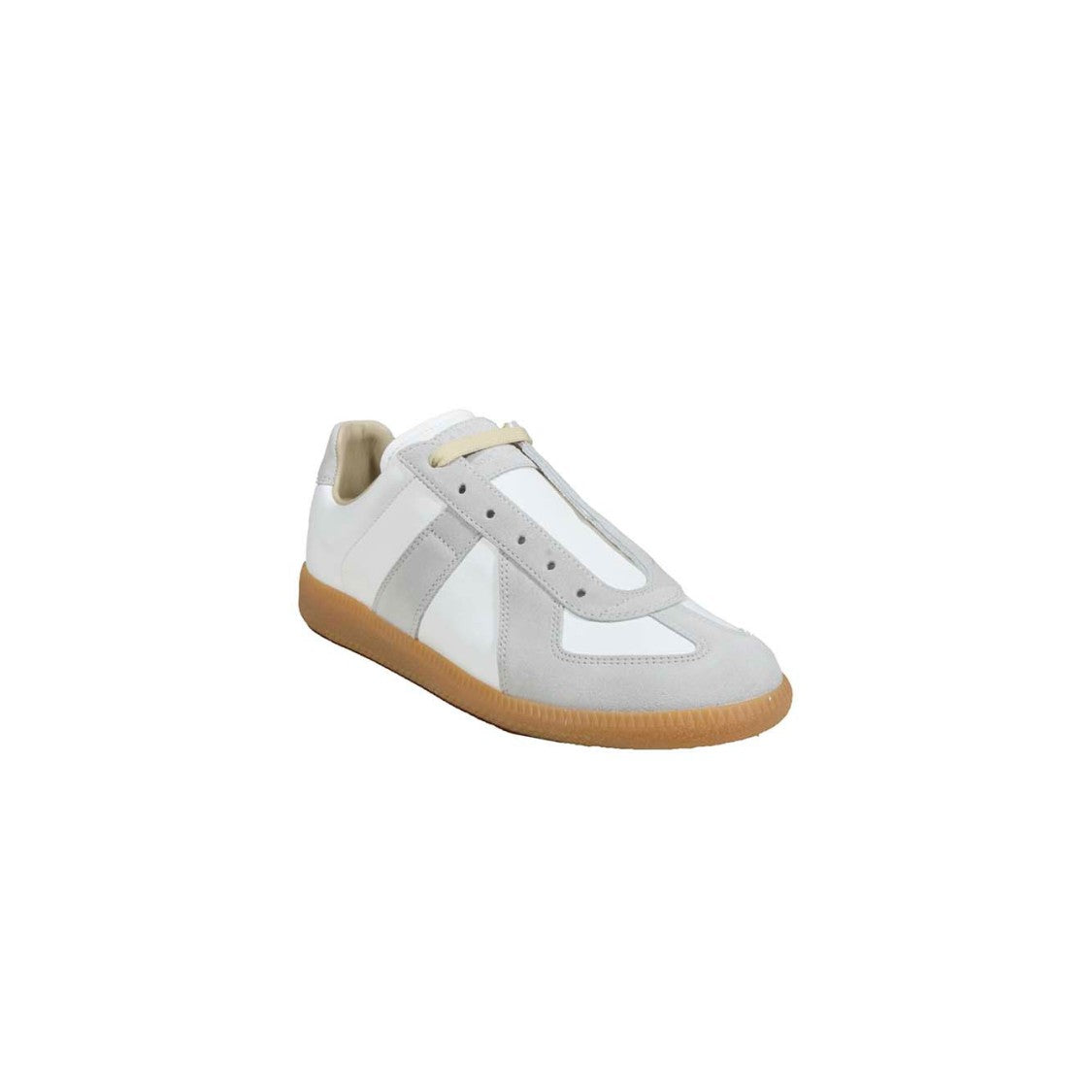 Maison Margiela Low-Top Sneakers In Nappa And Suede