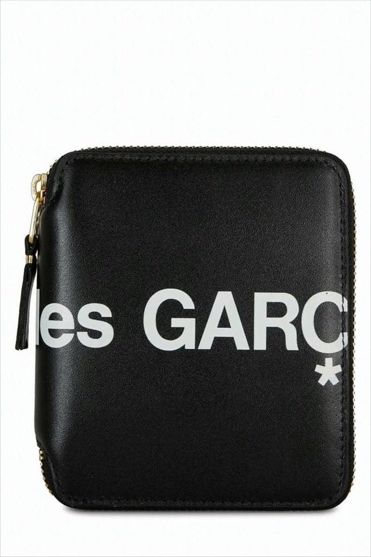 Comme Des Garçons Compact Black Cowhide Leather Wallet