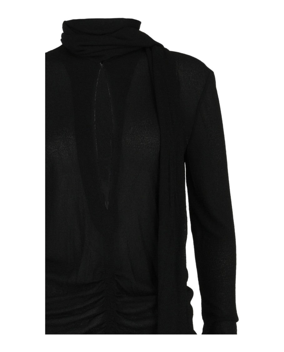 Givenchy Ruched Scarf Stretch-Crepe Dress