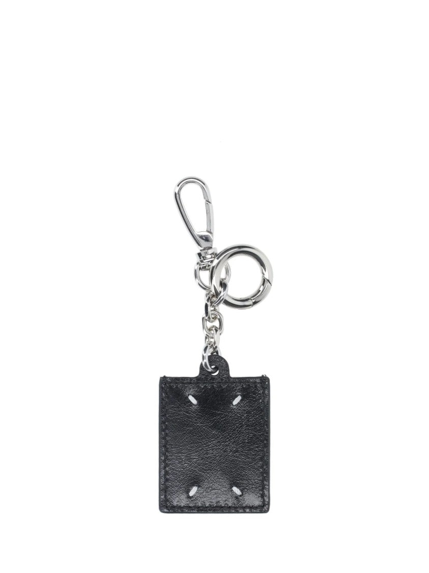 Maison Margiela Black Number Logo Leather Accessory