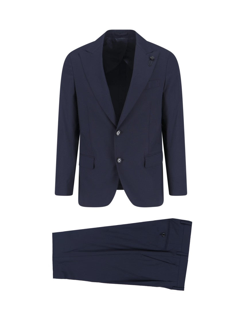 Lardini Single-Breasted Suit Blue