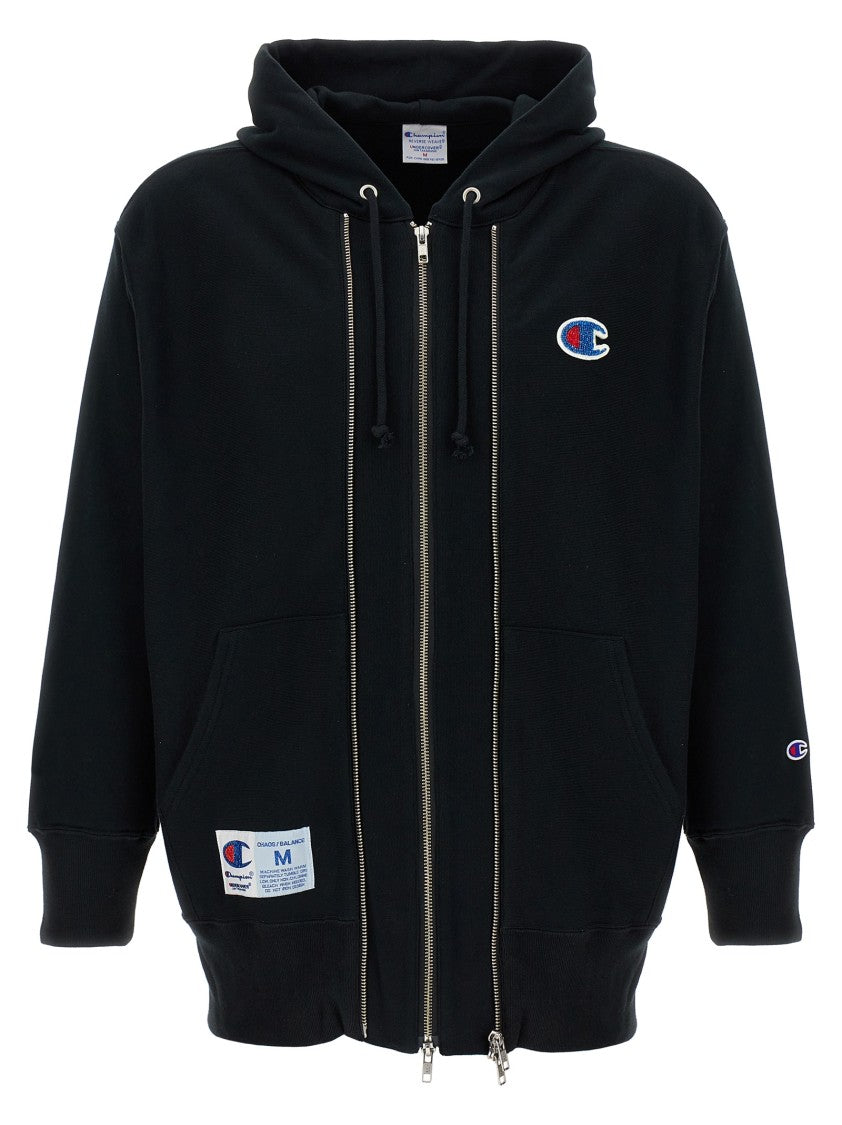 Undercover Black Hoodie With Beaded Logo