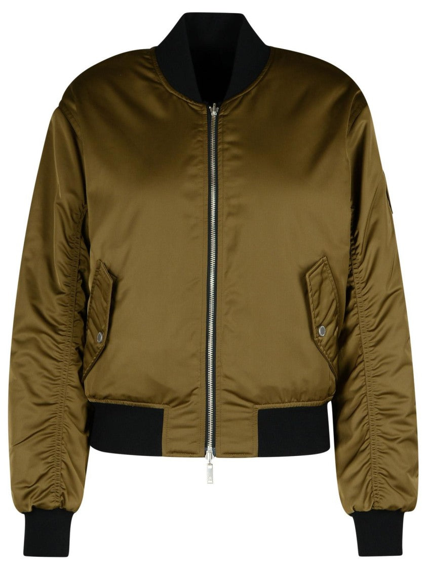 Moose Knuckles Jet' Green Polyester Bomber Jacket