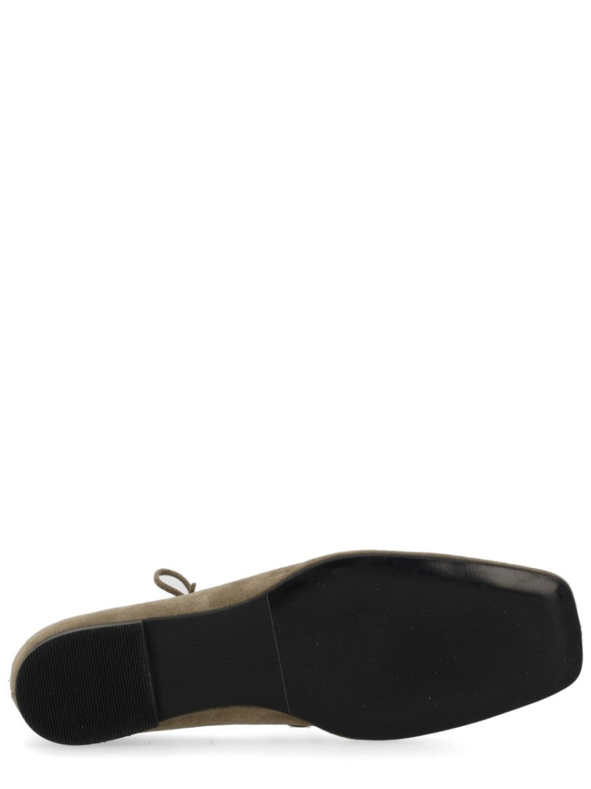 Alohas Sway Pointed Suede Bow Flats
