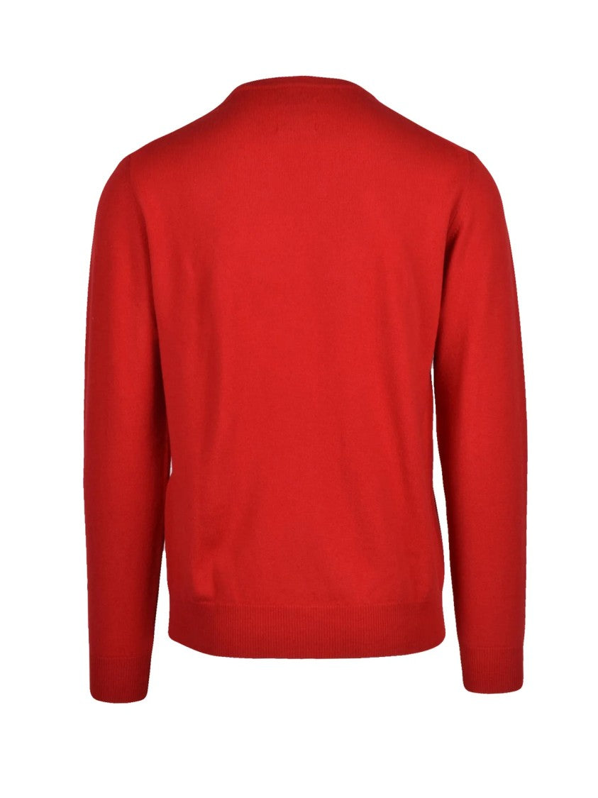Gant Vibrant Red Crewneck Pullover In 100% Wool
