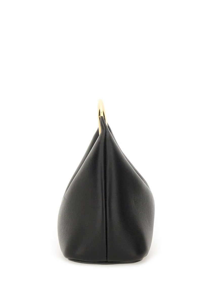 Jacquemus Le Petit Calino Crescent Metal Handle Shoulder Bag