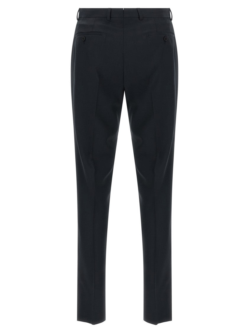 Zegna Pinstriped Wool Suit Jacket With Tailored Trousers