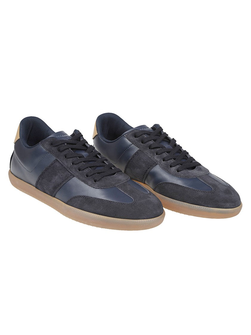 Tod's Blue Ligh Cassetta 68C Low-Profile Leather Sneakers