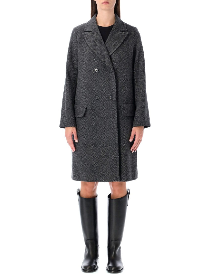 A.P.C. Ginny Wool Double-Breasted Coat