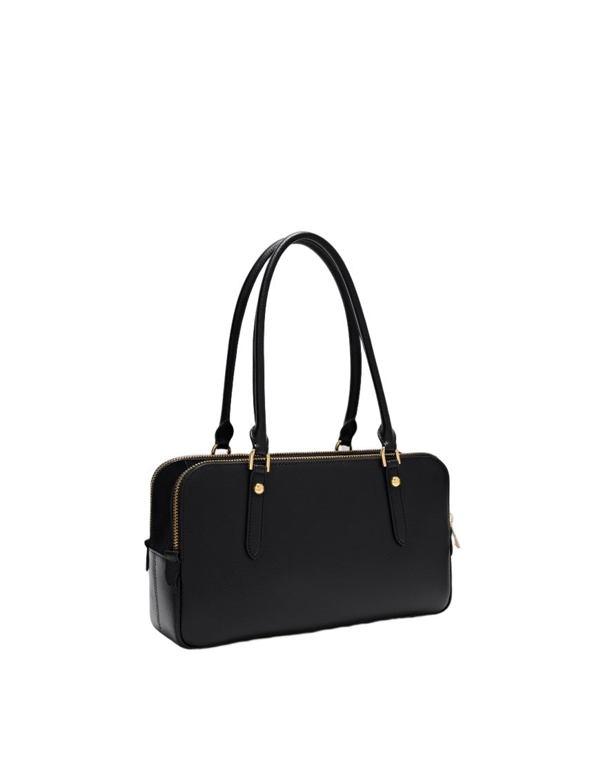 Furla Giulia M Boston Leather Shoulder Bag, Black