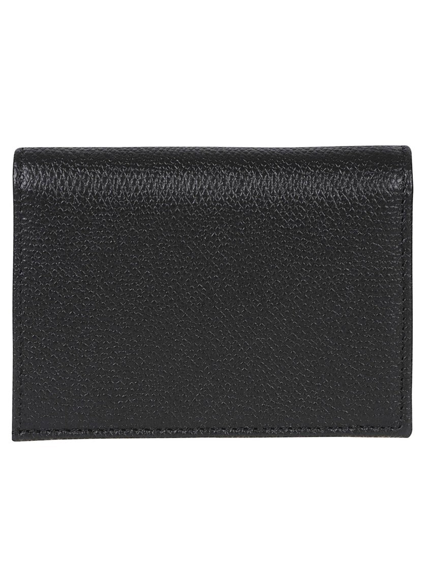 Valentino Garavani Textured Leather Wallet With Vlogo Signature