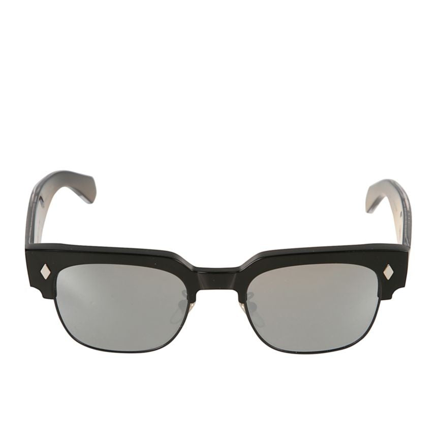Kador Tobako Cm Bold Rectangular Sunglasses With Glossy Black Finish