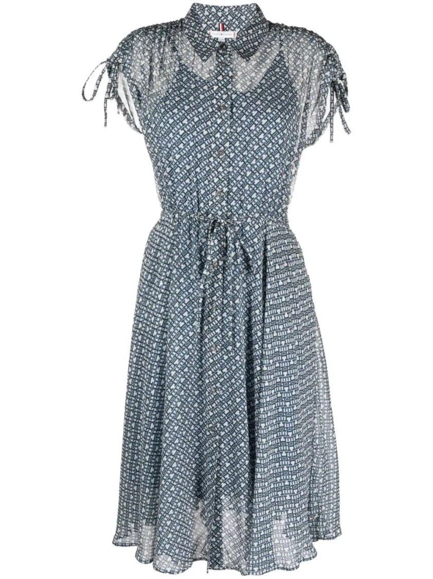 Tommy Hilfiger Amd Chiffon Midi Dress