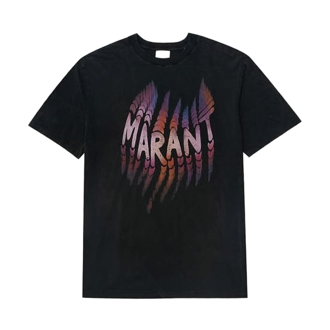 Isabel Marant Relaxed-Fit Graphic Print T-Shirt With Ripple Effect