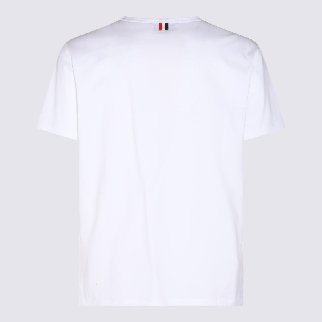 Thom Browne Cotton T-Shirt With Rwb Pocket Trim