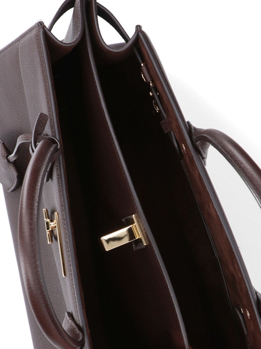 Ferragamo Studio Soft Large Bag – Dark Brown