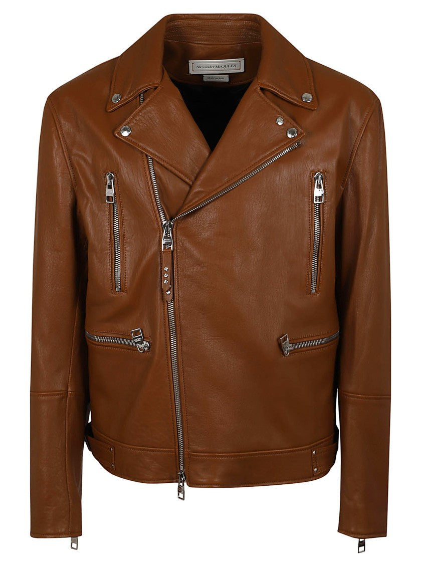 Alexander Mcqueen Soft Leather Biker Jacket