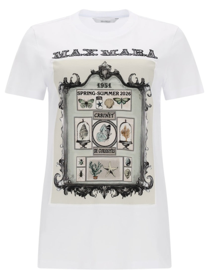 Max Mara Spadino Graphic Print Vintage Cotton T-Shirt