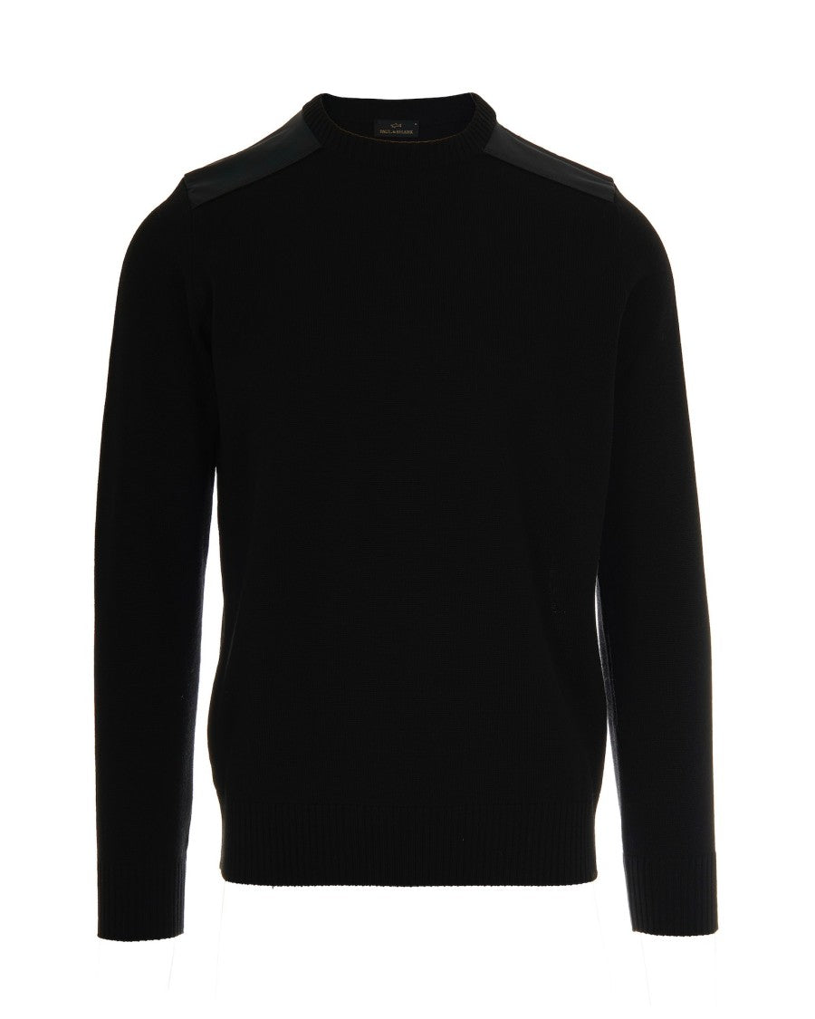 Paul & Shark Black Crew Neck Sweater