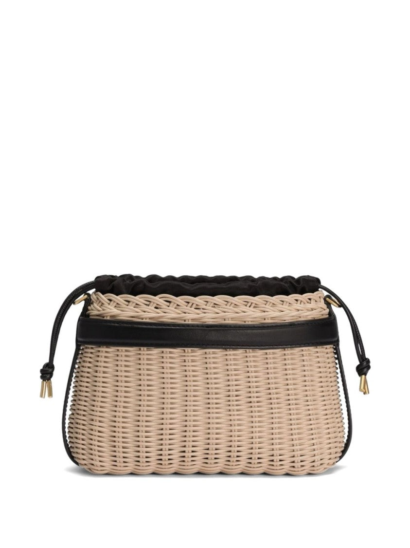 Dolce & Gabbana Woven Design Bag With Shape And Drawstring Closure