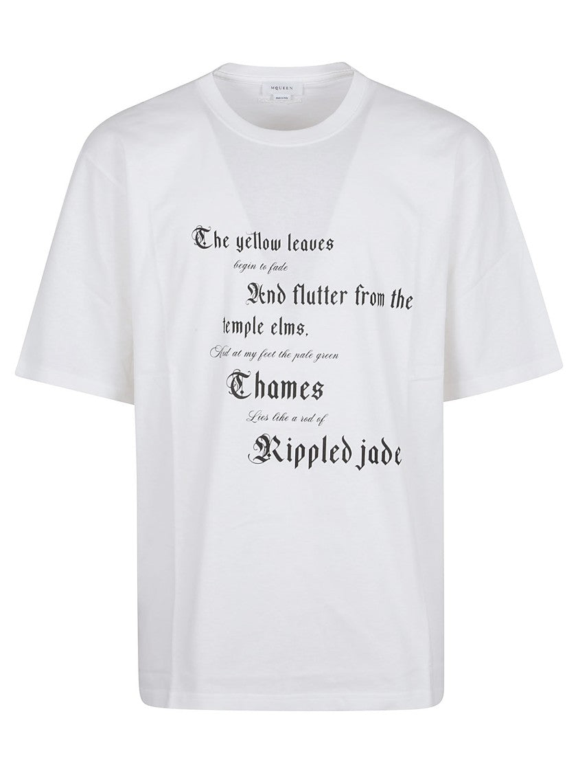 Alexander Mcqueen Pure Cotton T-Shirt