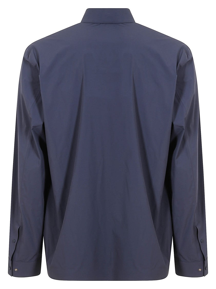 Herno Classic Button-Down Shirt With Zippered Pocket Detail