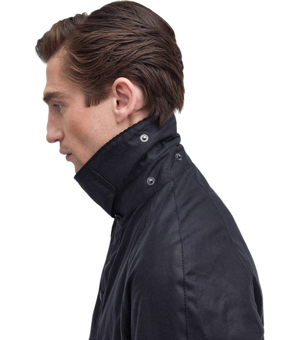 Barbour Ashby Wax Navy Blue Jacket