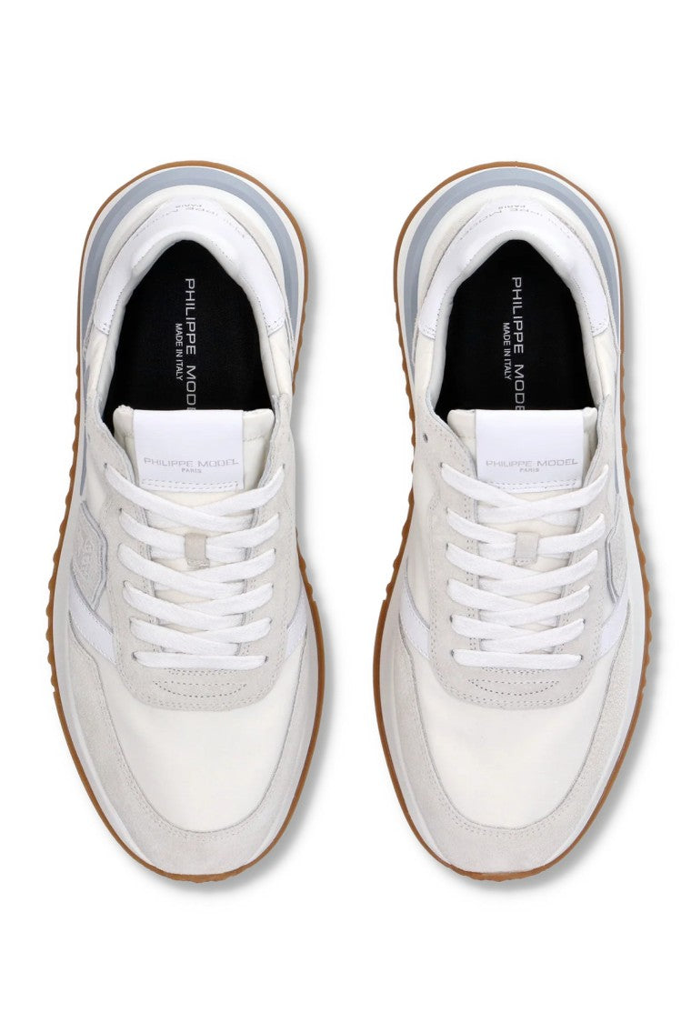 Philippe Model White Tropez 2.1 Suede Nylon Sneakers