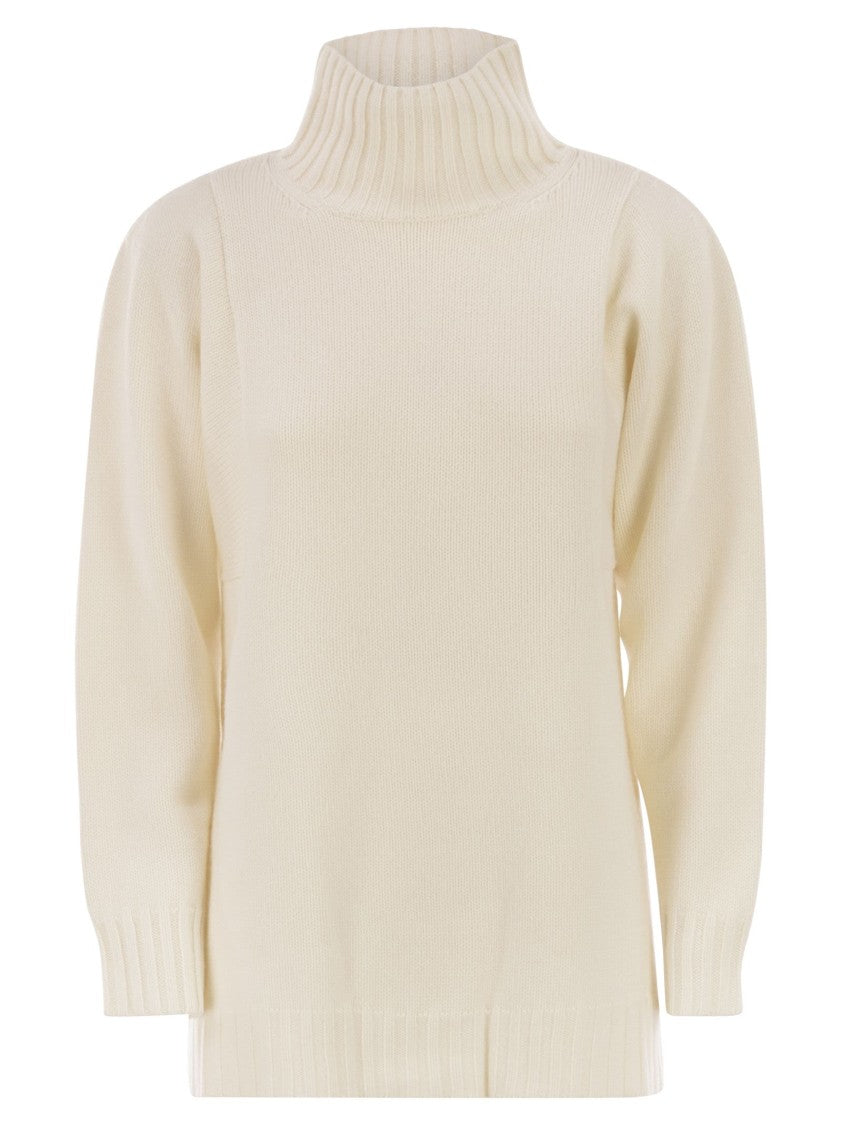 Max Mara Aceti Oversized Cashmere Turtleneck