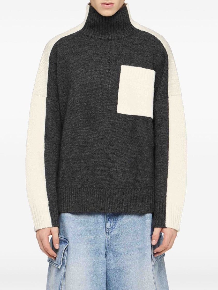 J. W. Anderson Dark Grey Color-Block Cardigan