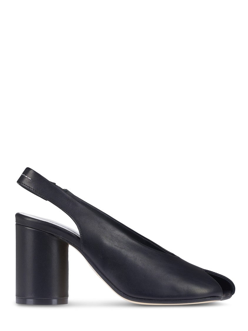 Mm6 By Maison Margiela Open-Toe Slingback Sandals With Chunky Heel