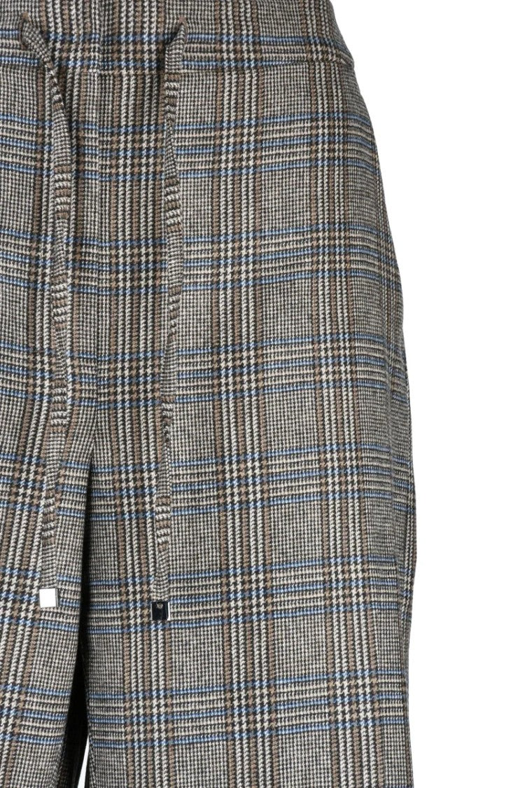 Max Mara Wide Leg Trousers In Wool And Cashmere - Beige/Brown