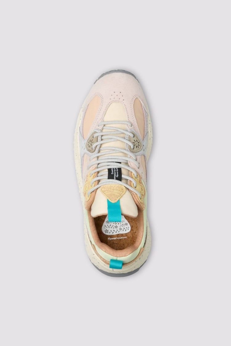 Flower Mountain Layered Pastel Sneakers With Textured Outsole