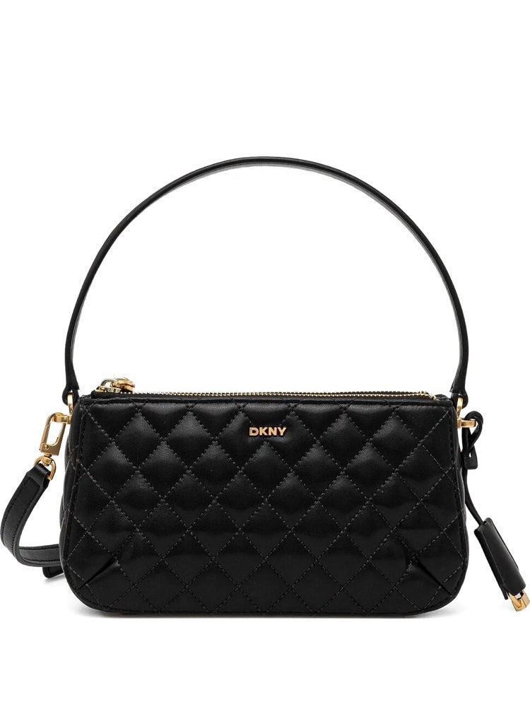Dkny Quilted Cow Leather Crossbody Bag With Gold-Tone Hardware
