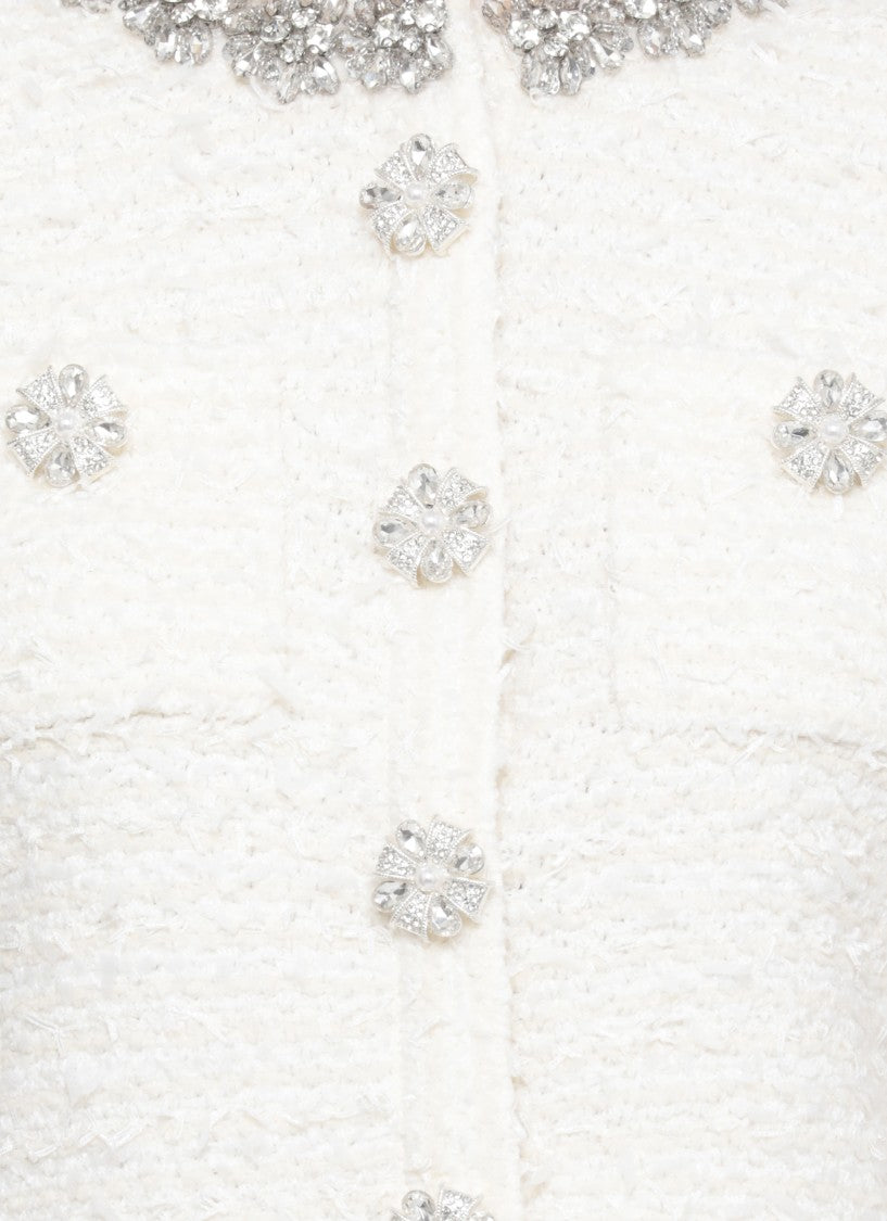 Self-Portrait Cotton Blend Cardigan