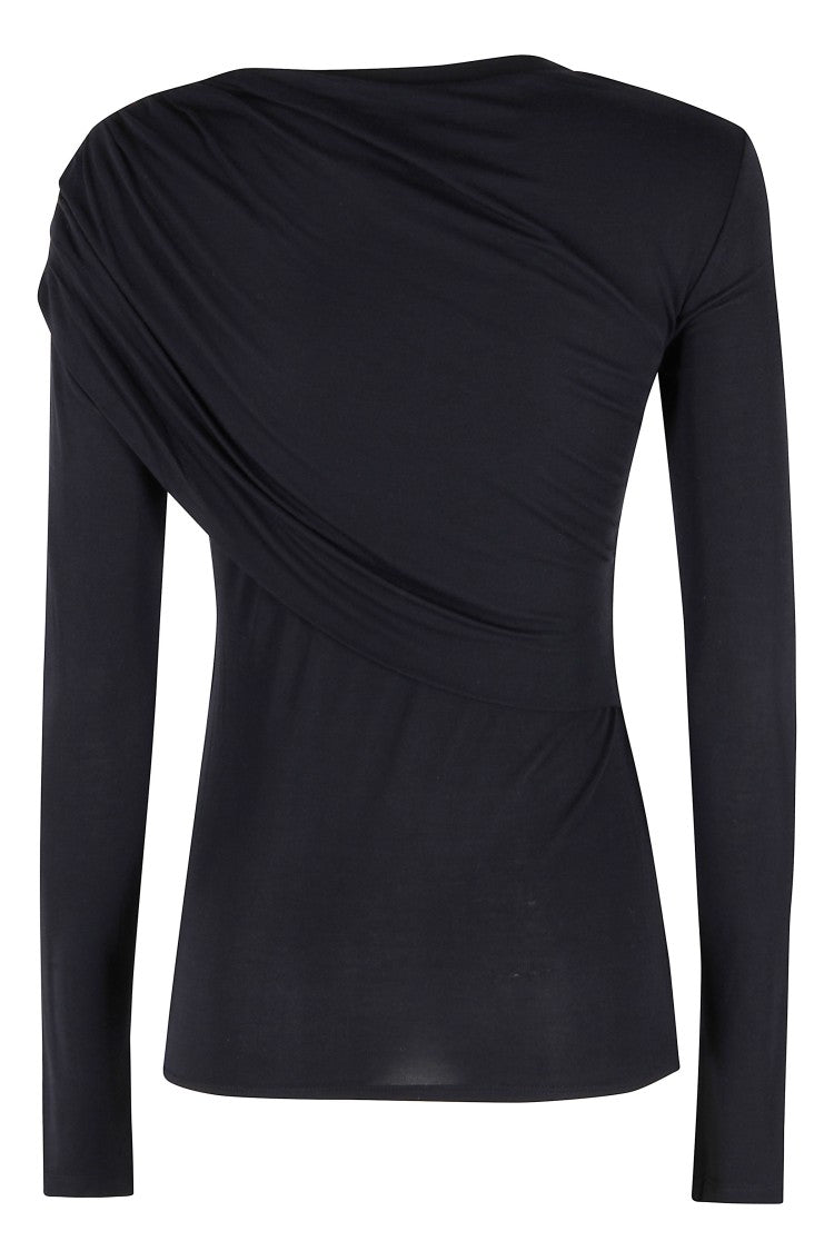 Isabel Marant Étoile Draped Long-Sleeved Top With Fitted Silhouette