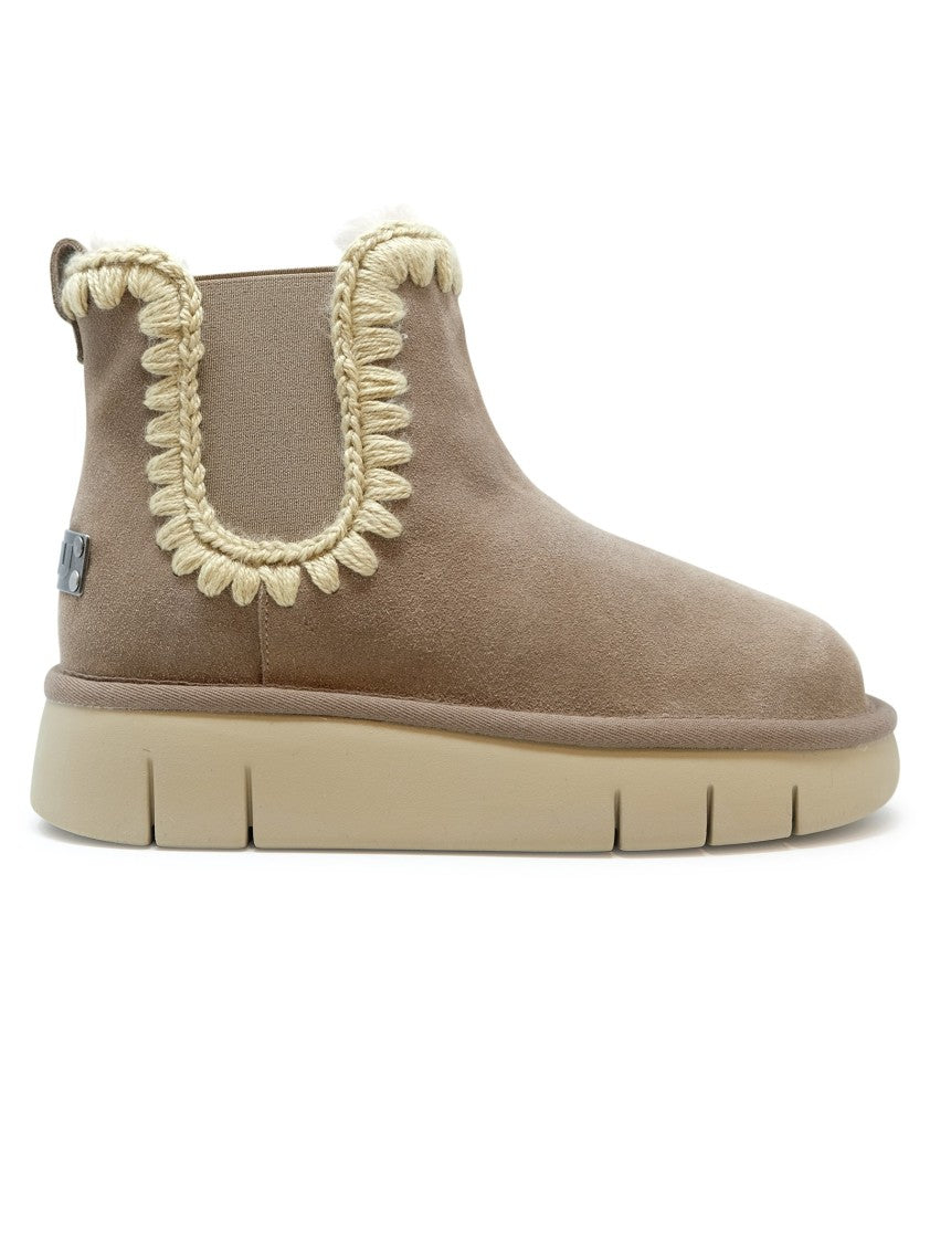 Mou Fw531037a Bounce Chelsea Boots Suede Elephant Grey