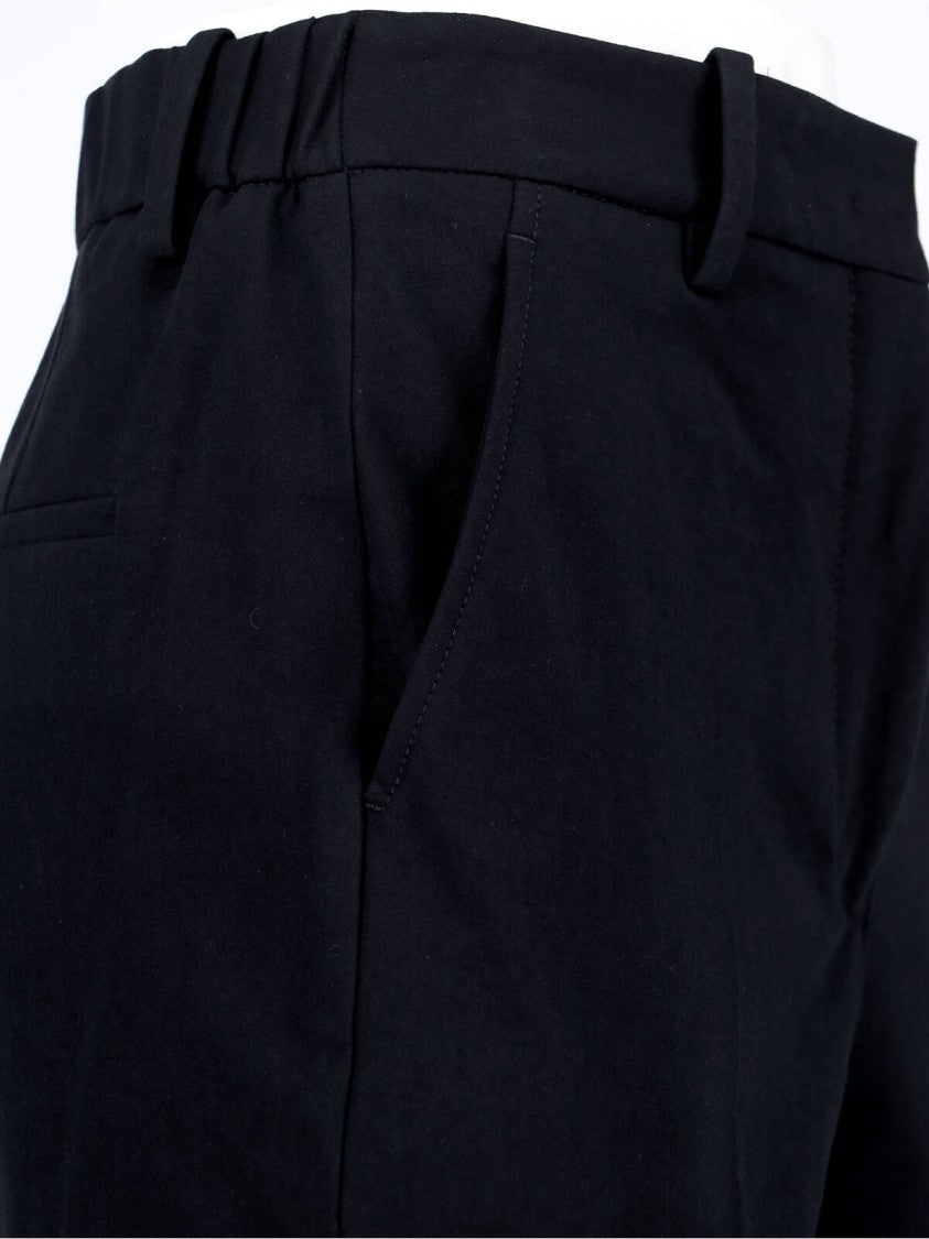 Incotex Silk Blend Trousers – Black