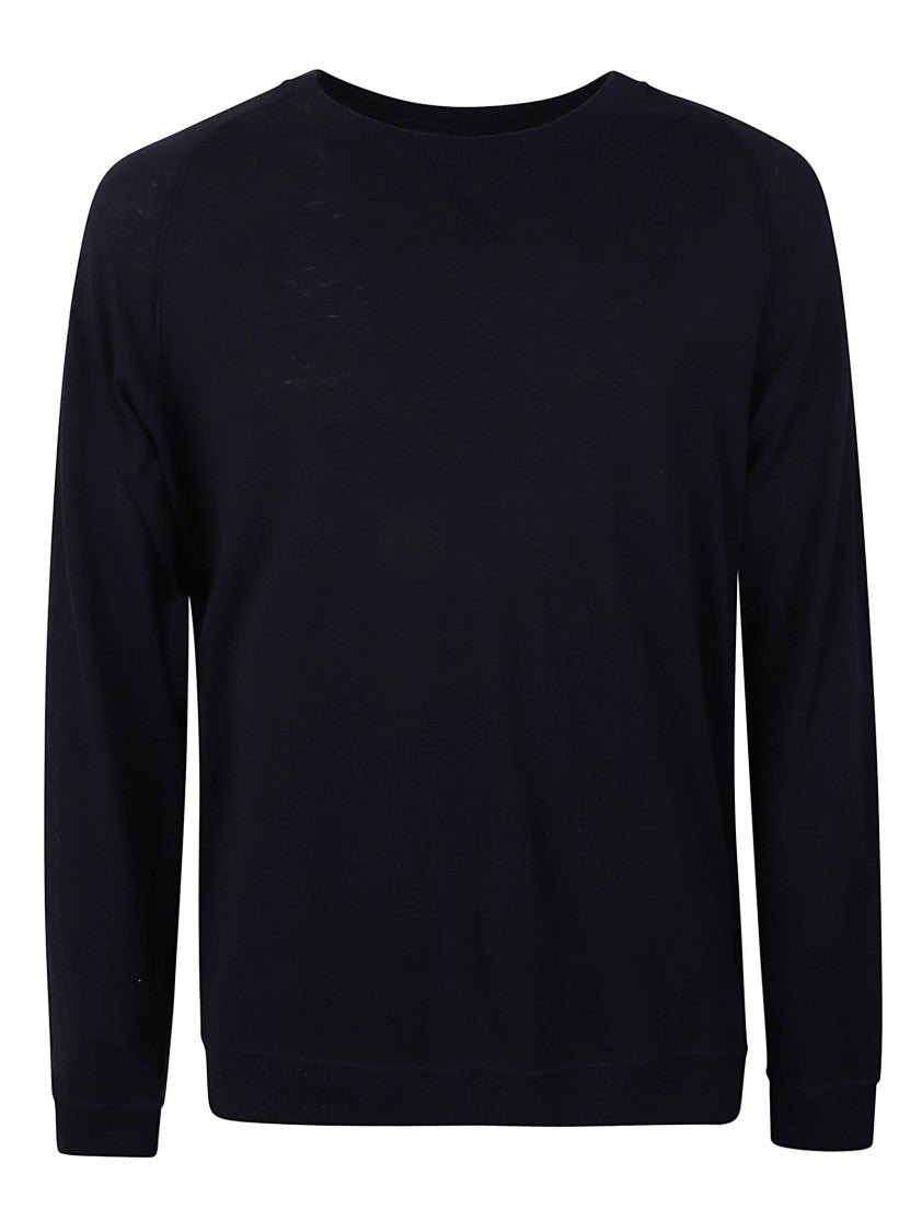 Zanone Linen Relaxed-Fit Top With Classic Crew Neckline