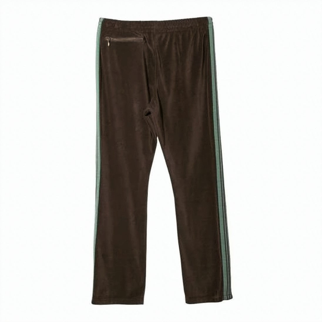 Needles Tapered Brown Training Pants With Zippered Pockets