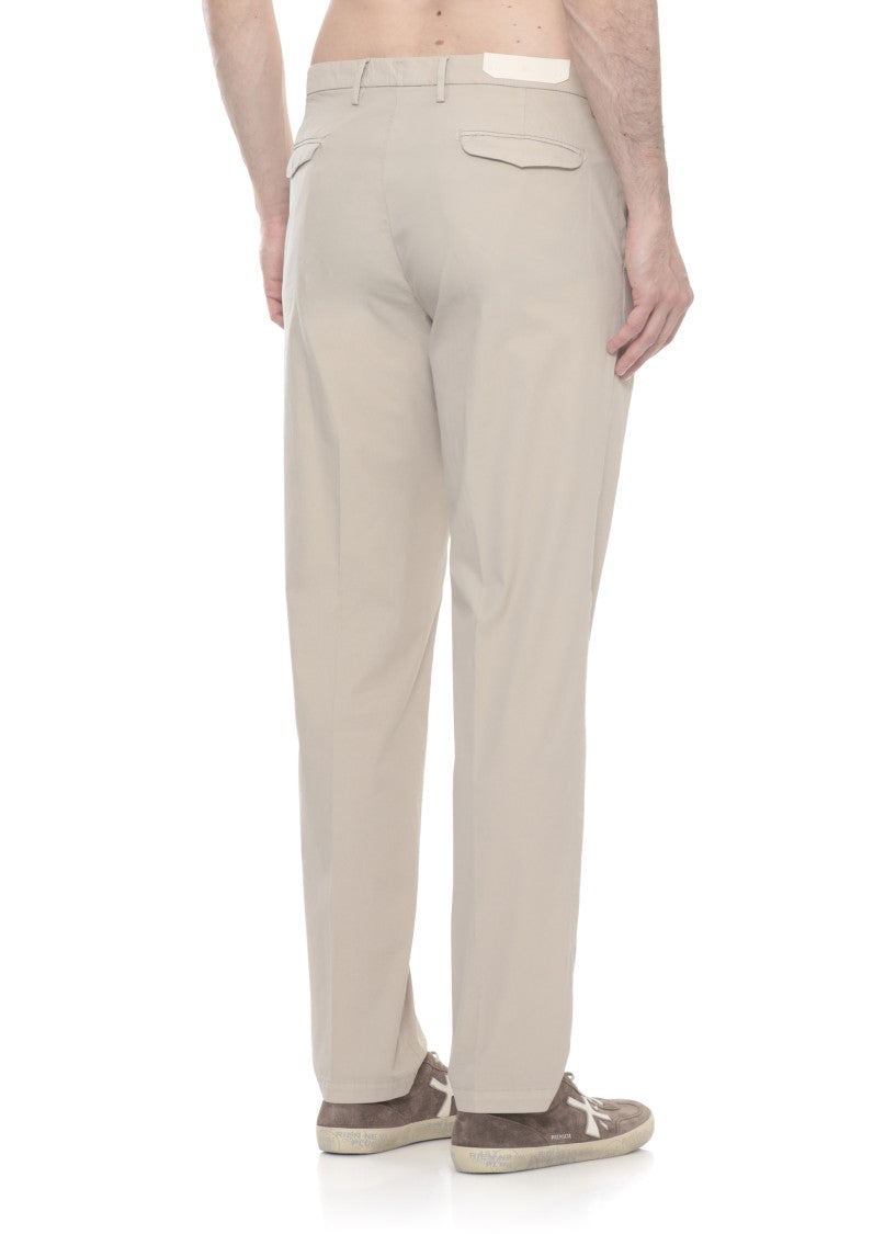 Briglia 1949 Beige Bg21 Flap Pockets Straight-Leg Pants