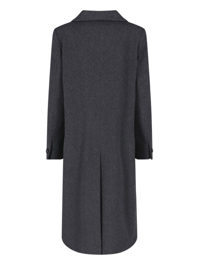 Tagliatore Grey Jole Virgin Wool Coat