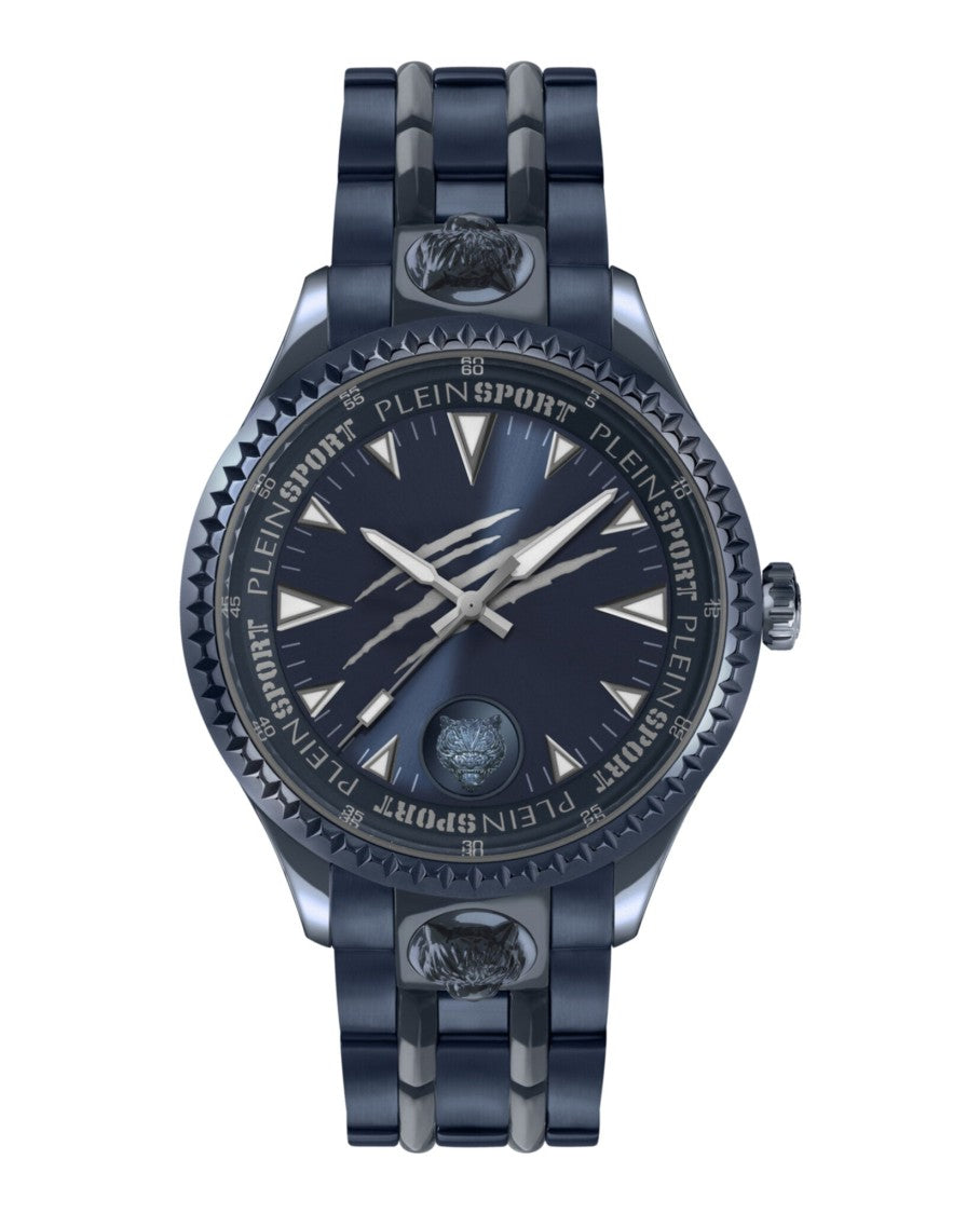 Plein Sport Lineman Bracelet Watch With Ip Blue Accent