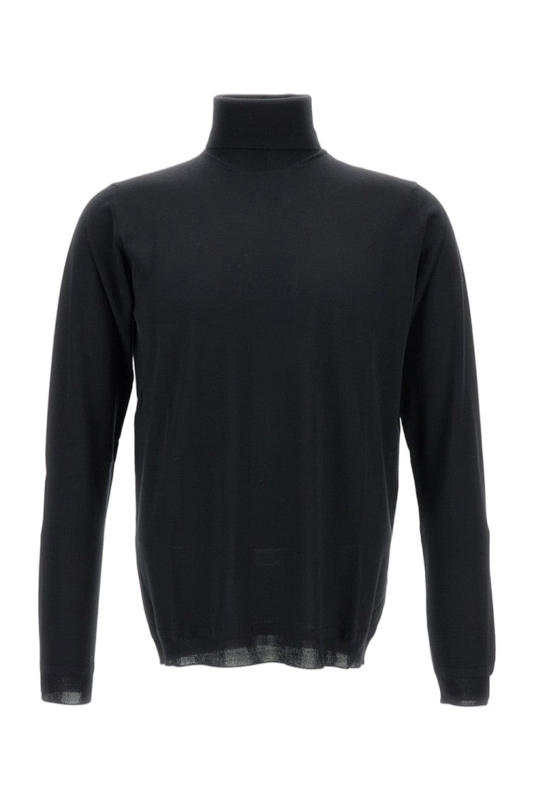 Goes Botanical Turtleneck Sweater In Extra Fine Merino Wool