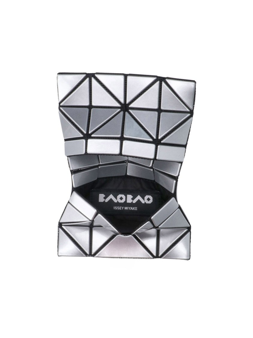 Bao Bao Issey Miyake Silver Prism Geometric Card Holder